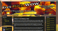 Desktop Screenshot of getrichwow.com